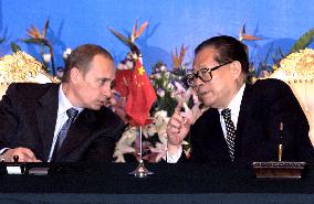 Putin and Jiang reaffirm opposition to U.S. anti-missile plan